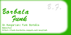 borbala funk business card